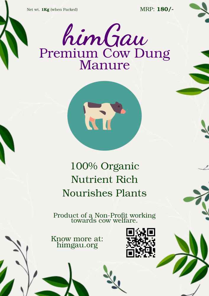 HIMGAU - Premium Cow Dung Manure - 1 KG - Image 3